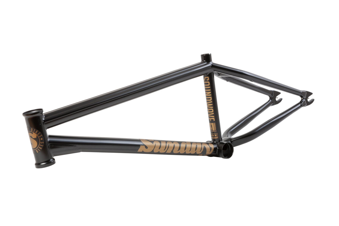 SUNDAY SOUNDWAVE V3 FRAME Matte Black with Gold Stickers 20.5”TT